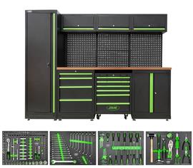 Radni sto sa garniturom alata u penastom modulu dimenzije1950 mm x 2640 mm SERIE446 JBM